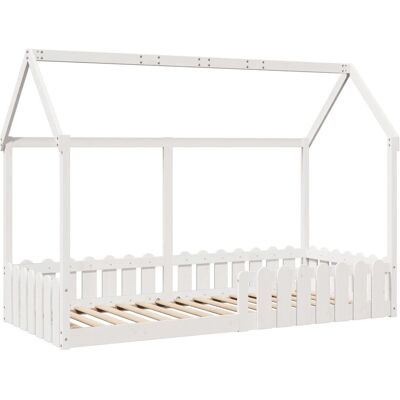 vidaXL Kinderhuisbed Wit 90x200 cm - Bed vidaXL Kinderhuisbed Wit 90x200 cm - Bed