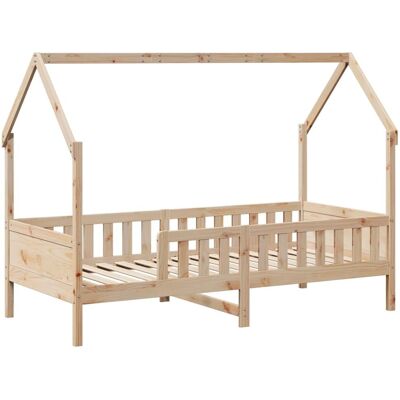 vidaXL Kinderhuisbedframe - Bruin - Kinderbed vidaXL Kinderhuisbedframe - Bruin - Kinderbed