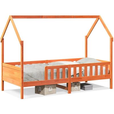 vidaXL Kinderhuisbedframe 90x200cm - Houten rustieke peuterbed vidaXL Kinderhuisbedframe 90x200cm - Houten rustieke peuterbed