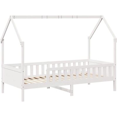 vidaXL Kinderbedframe - Witte 90x190 cm - Kinderbed vidaXL Kinderbedframe - Witte 90x190 cm - Kinderbed