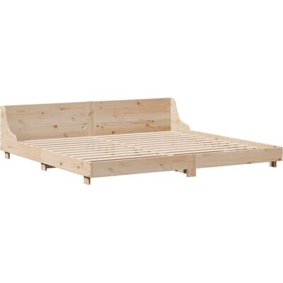 vidaXL Bedframe 180x200cm Massief Dennenhout - Ondersteuning & Hoofdbord vidaXL Bedframe 180x200cm Massief Dennenhout - Ondersteuning & Hoofdbord
