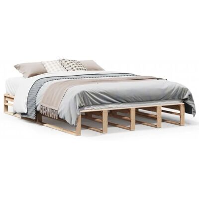 vidaXL Bettgestell Natur Kiefer 140x200 cm - Bettgestell vidaXL Bettgestell Natur Kiefer 140x200 cm - Bettgestell