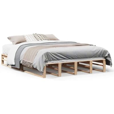 vidaXL 850869 Bettrahmen - Naturholz - 140x190 cm - Stabil & Langlebig vidaXL 850869 Bettrahmen - Naturholz - 140x190 cm - Stabil & Langlebig