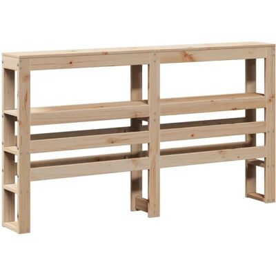 vidaXL Hoofdbord met Planken - Massief Dennenhout 180 cm - Hoofdbord voor Bed vidaXL Hoofdbord met Planken - Massief Dennenhout 180 cm - Hoofdbord voor Bed