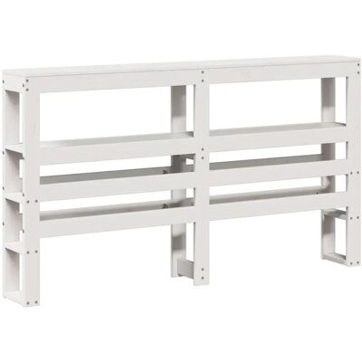 vidaXL sänggavel med hyllor valkoinen 166x19x82 cm - Sänggavel vidaXL sänggavel med hyllor valkoinen 166x19x82 cm - Sänggavel