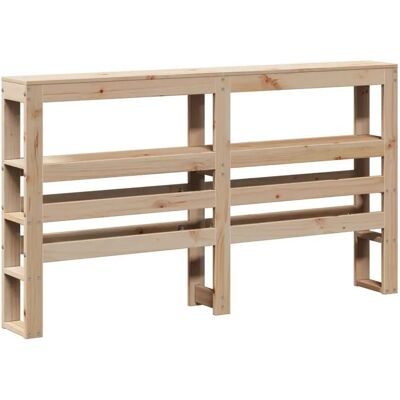 Hoofdbord met Opbergplanken - Massief Dennenhout - 150cm Hoofdbord met Opbergplanken - Massief Dennenhout - 150cm