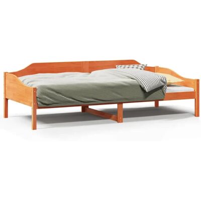 vidaXL Bedframe Carnauba Bruin 80x200 cm - Bedtype vidaXL Bedframe Carnauba Bruin 80x200 cm - Bedtype