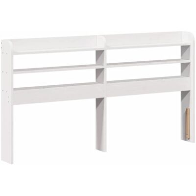 vidaXL Hovedgærde med Hylder 170x16x82cm Hvid - Hovedgærde vidaXL Hovedgærde med Hylder 170x16x82cm Hvid - Hovedgærde