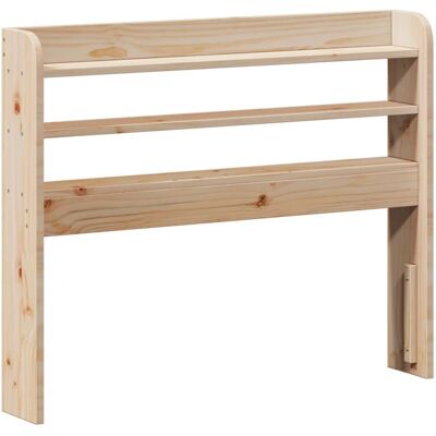 vidaXL Hovedgærde med Hylder Naturgran 110 cm vidaXL Hovedgærde med Hylder Naturgran 110 cm
