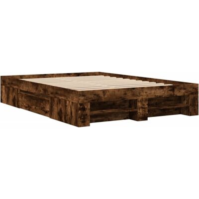 vidaXL 3295468 bed frame - Engineered Wood, Smoked Oak, King Size vidaXL 3295468 bed frame - Engineered Wood, Smoked Oak, King Size