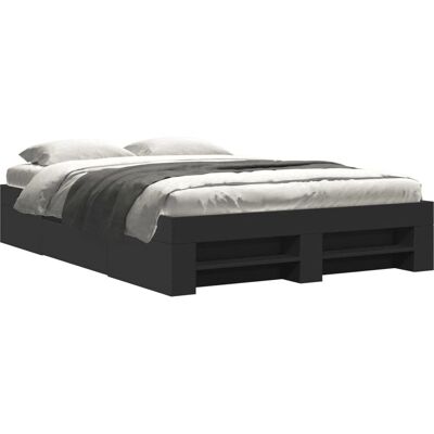 vidaXL Bettgestell Schwarz 120x190 cm - Bettgestell vidaXL Bettgestell Schwarz 120x190 cm - Bettgestell