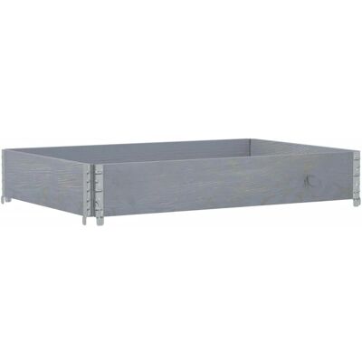 vidaXL Pallet Collars Grijs 120x80 cm Massief Hout den - Pallet Collars vidaXL Pallet Collars Grijs 120x80 cm Massief Hout den - Pallet Collars