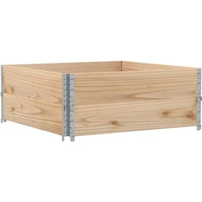 vidaXL Pallet Collars 2 stuks - Tuin verhoogde bed - Massief hout vidaXL Pallet Collars 2 stuks - Tuin verhoogde bed - Massief hout