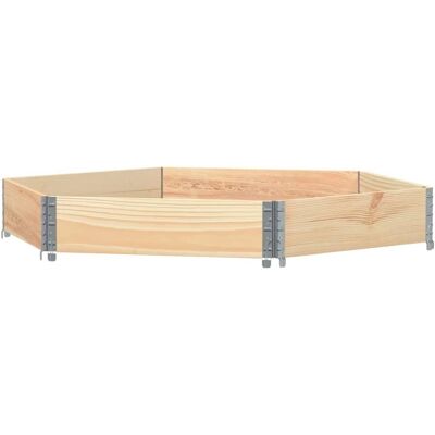 vidaXL Sechseckiger Pflanzkübel 160x160 cm - Hochbeet aus Holz vidaXL Sechseckiger Pflanzkübel 160x160 cm - Hochbeet aus Holz