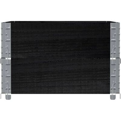 vidaXL Tuinplantbak Zwart 80x60 cm Massief Pinehout - Tuinplantbak vidaXL Tuinplantbak Zwart 80x60 cm Massief Pinehout - Tuinplantbak