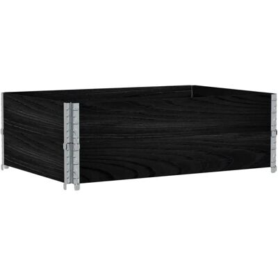 vidaXL 120x80 cm Pflanzkasten Schwarz - Gartenkübel vidaXL 120x80 cm Pflanzkasten Schwarz - Gartenkübel