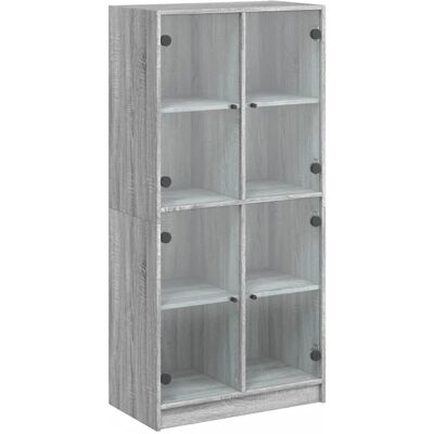 vidaXL Hochschrank mit Türen Grey Sonoma 68x37x142 cm - Wohnzimmer Sideboard vidaXL Hochschrank mit Türen Grey Sonoma 68x37x142 cm - Wohnzimmer Sideboard