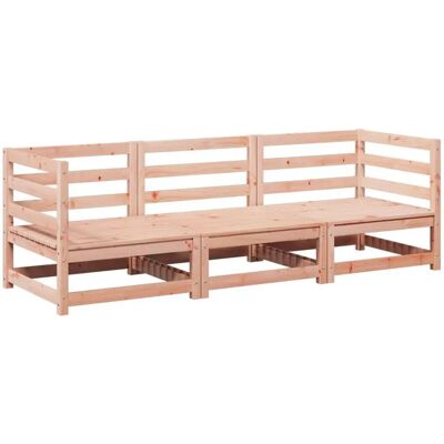 vidaXL Gartenmöbel-Set - 3-teiliges Sofa aus Douglasie Massivholz vidaXL Gartenmöbel-Set - 3-teiliges Sofa aus Douglasie Massivholz