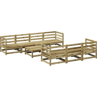 VidaXL 3299322 Gartenmöbel-Set - 8-teiliges Garten Sofa Kiefernholz VidaXL 3299322 Gartenmöbel-Set - 8-teiliges Garten Sofa Kiefernholz