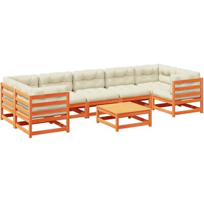 VidaXL 3299336 Gartenmöbel-Set - braun, modulär, 7 Sitze VidaXL 3299336 Gartenmöbel-Set - braun, modulär, 7 Sitze