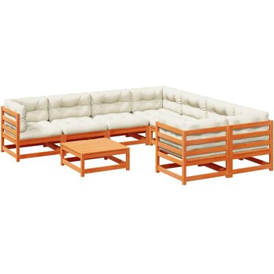 VidaXL Gartenmöbel-Set - 9-teiliges Sofa-Set mit Kissen VidaXL Gartenmöbel-Set - 9-teiliges Sofa-Set mit Kissen
