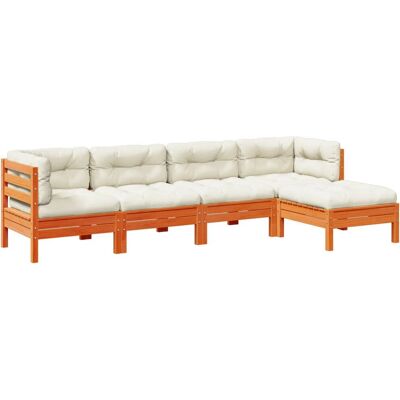 VidaXL Gartenset - Braun, 5-teilig, Modular - Möbel VidaXL Gartenset - Braun, 5-teilig, Modular - Möbel
