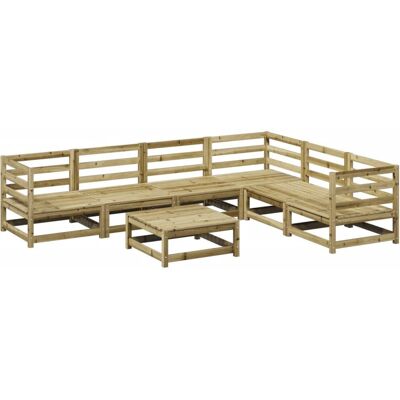 VidaXL 3299466 Outdoor-Möbelset - 7-teiliges Garten-Sofagarnitur, imprägniertes Kiefernholz VidaXL 3299466 Outdoor-Möbelset - 7-teiliges Garten-Sofagarnitur, imprägniertes Kiefernholz