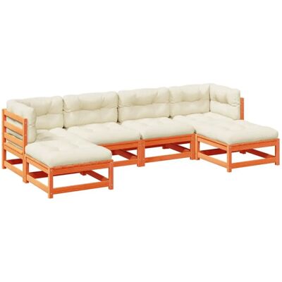 VidaXL Outdoor Möbelset - 6-teiliges braunes Kiefern Holz VidaXL Outdoor Möbelset - 6-teiliges braunes Kiefern Holz