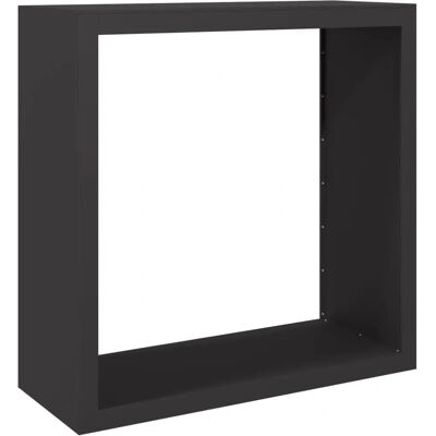 vidaXL Brændestativ sort 100x40x100 cm Stål - Opbevaring til brænde vidaXL Brændestativ sort 100x40x100 cm Stål - Opbevaring til brænde