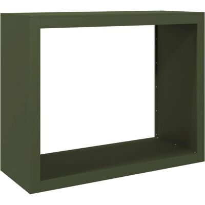 vidaXL Feuerholzregal Grün 100x40x80 cm Stahl - Holzaufbewahrung vidaXL Feuerholzregal Grün 100x40x80 cm Stahl - Holzaufbewahrung