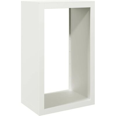 Étagère à bois blanche vidaXL 60x40x100 cm Acier - Rangement pour bois de cheminée - Publicité Étagère à bois blanche vidaXL 60x40x100 cm Acier - Rangement pour bois de cheminée - Publicité