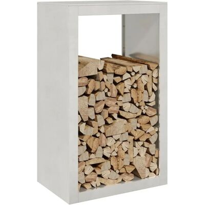 Support à bois vidaXL 60x40x100 cm Acier inoxydable - Rangement de bois - Publicité Support à bois vidaXL 60x40x100 cm Acier inoxydable - Rangement de bois - Publicité