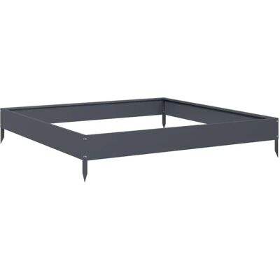 vidaXL Hochbeet - 100x100x18,5 cm Stahl - Garten vidaXL Hochbeet - 100x100x18,5 cm Stahl - Garten