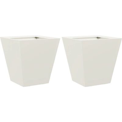 vidaXL Pflanzkübel 2 Stk. Anthrazit 30x30x30 Stahl - Pflanzkübel vidaXL Pflanzkübel 2 Stk. Anthrazit 30x30x30 Stahl - Pflanzkübel