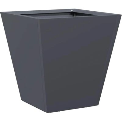 vidaXL 30x30x30cm Anthrazit Stahl Gartentopf - Gartentyp vidaXL 30x30x30cm Anthrazit Stahl Gartentopf - Gartentyp