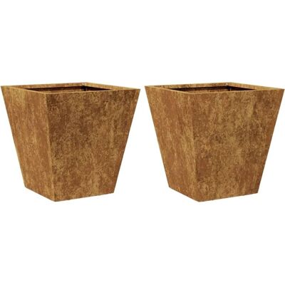 vidaXL Pflanzkübel 2 Stück. Cortenstahl 30x30x30 cm - Gartenpflanzgefäße vidaXL Pflanzkübel 2 Stück. Cortenstahl 30x30x30 cm - Gartenpflanzgefäße