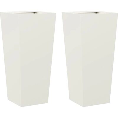 vidaXL Tuinbakken Staal 2 stuks 35x35x75 cm - Garden Planters vidaXL Tuinbakken Staal 2 stuks 35x35x75 cm - Garden Planters