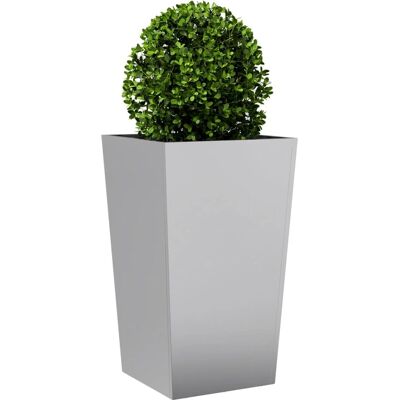 vidaXL Pflanzkübel 45x45x75 cm Verzinkter Stahl Grau - Gartenkübel vidaXL Pflanzkübel 45x45x75 cm Verzinkter Stahl Grau - Gartenkübel