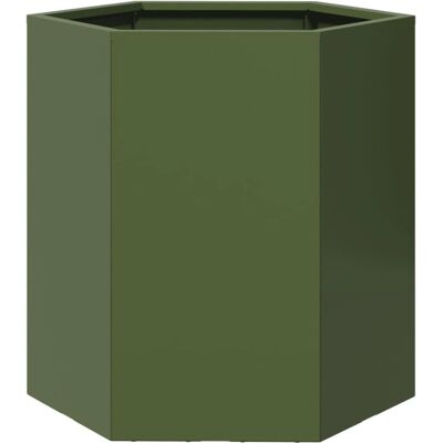 vidaXL Garten-Pflanzgefäße - Sechseck Stahl 46x40x45 cm - Outdoor Blumentopf vidaXL Garten-Pflanzgefäße - Sechseck Stahl 46x40x45 cm - Outdoor Blumentopf