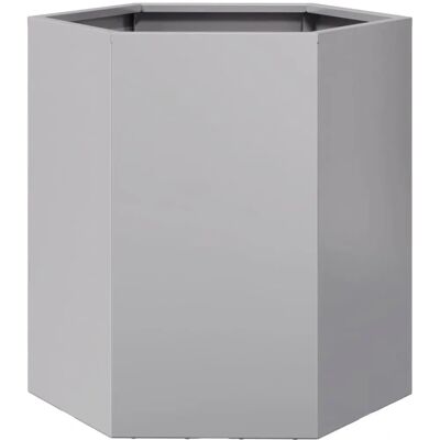 vidaXL Pflanzkübel Sechseckig 46x40x45 Verzinkter Stahl Silber vidaXL Pflanzkübel Sechseckig 46x40x45 Verzinkter Stahl Silber