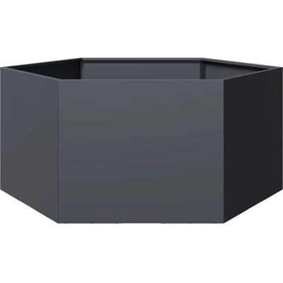 vidaXL Garden Planter Outdoor Flower Pot Hexagon Steel vidaXL Garden Planter Outdoor Flower Pot Hexagon Steel