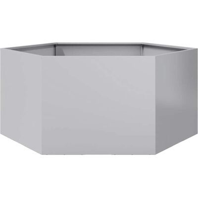 vidaXL Pflanzgefäß Hexagon 104x90x45 cm verzinkter Stahl vidaXL Pflanzgefäß Hexagon 104x90x45 cm verzinkter Stahl