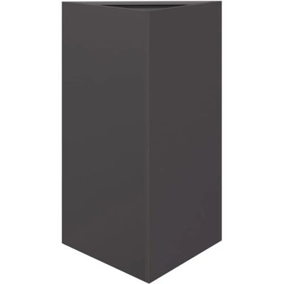 vidaXL Tuinplantbak zwart driehoekig 50x43x75 cm staal - Tuinplantbak vidaXL Tuinplantbak zwart driehoekig 50x43x75 cm staal - Tuinplantbak