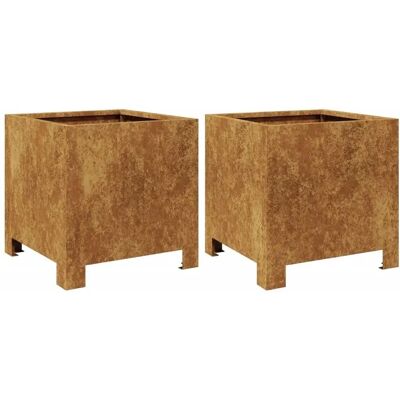 vidaXL Gartenkübel 30x30x30 cm Cortenstahl - Gartenkübel vidaXL Gartenkübel 30x30x30 cm Cortenstahl - Gartenkübel