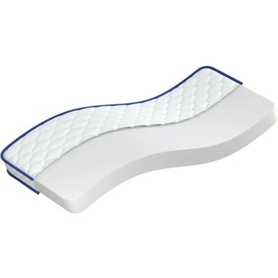 Matelas en mousse à mémoire VidaXL - Blanc & Bleu - 80x160cm - Publicité Matelas en mousse à mémoire VidaXL - Blanc & Bleu - 80x160cm - Publicité