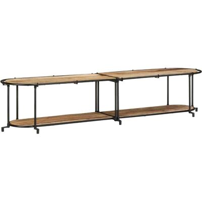 vidaXL TV-Schrank - Massives Mango - Viel Stauraum - Industrie-Stil - TV-Typ: Entertainment Center vidaXL TV-Schrank - Massives Mango - Viel Stauraum - Industrie-Stil - TV-Typ: Entertainment Center