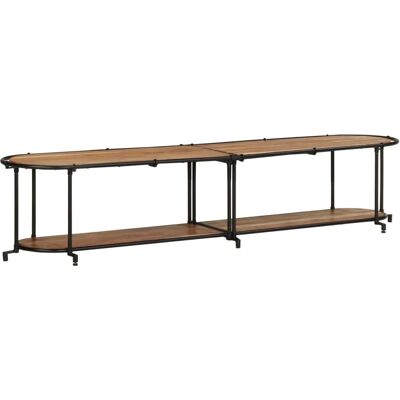 vidaXL TV-Regal 200x42x40 cm Massivholz Akazie - TV-Schrank vidaXL TV-Regal 200x42x40 cm Massivholz Akazie - TV-Schrank