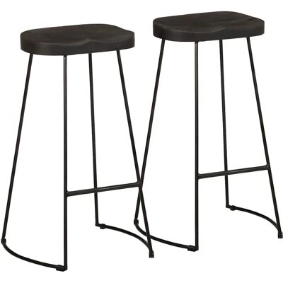 vidaXL Gavin Barstoel - Zwart - 45x40x78 cm - Barstoel vidaXL Gavin Barstoel - Zwart - 45x40x78 cm - Barstoel