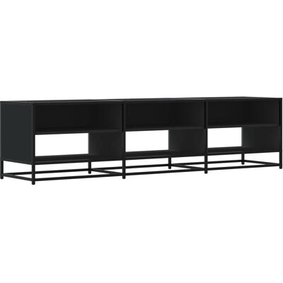 vidaXL 180x40x46 cm Schwarzer Holzwerkstoff TV Schrank - TV Einheit vidaXL 180x40x46 cm Schwarzer Holzwerkstoff TV Schrank - TV Einheit
