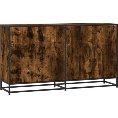 vidaXL Smoked Oak Sideboard - Living Room Storage Furniture vidaXL Smoked Oak Sideboard - Living Room Storage Furniture